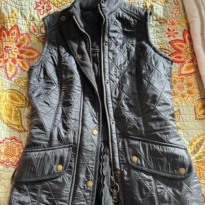 Barbour Quilted Black Vest